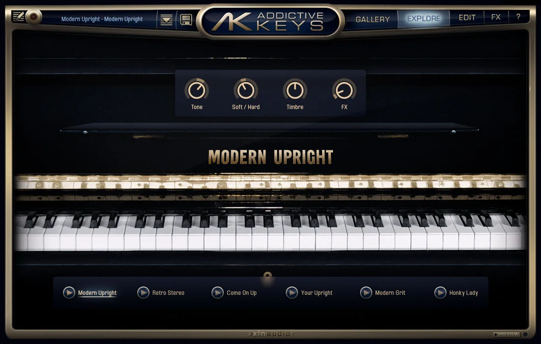 XLN Audio Addictive Keys: Modern Upright