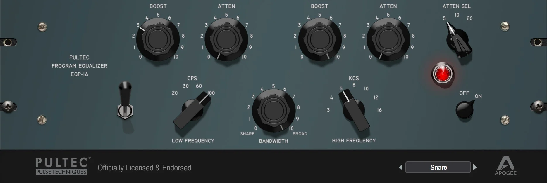 Apogee Pultec EQP-1A