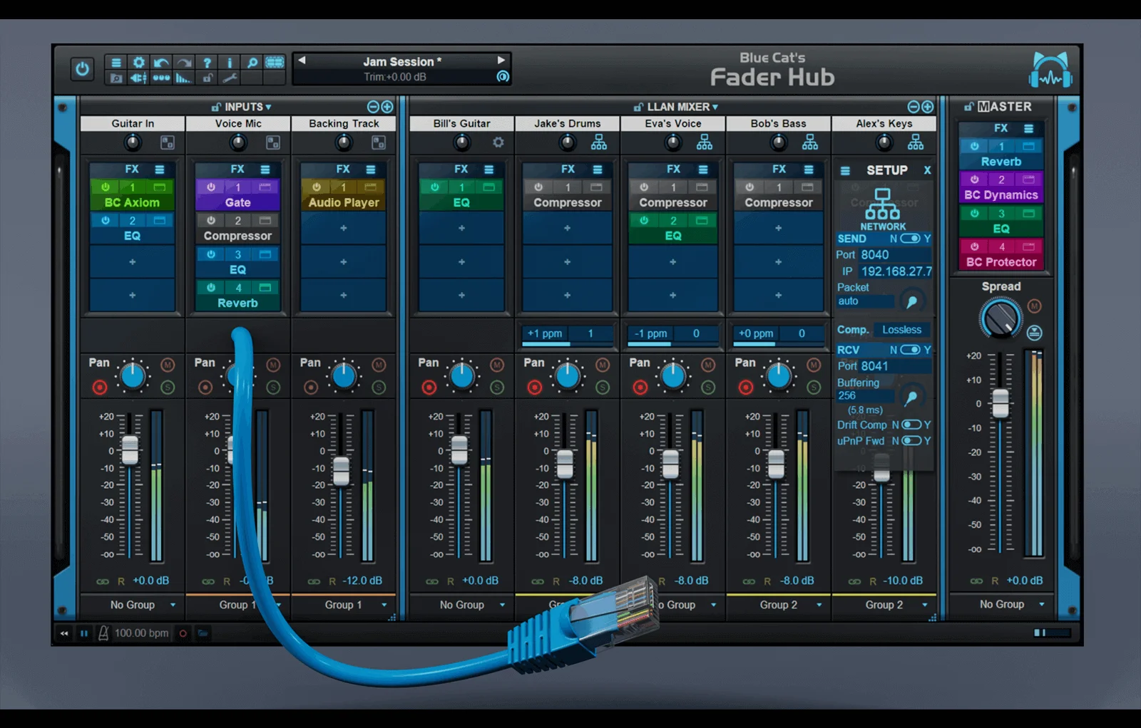 Blue Cat's Fader Hub