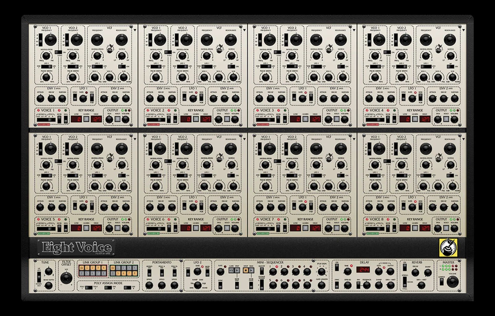 Cherry Audio Eight Voice Synthesizer
