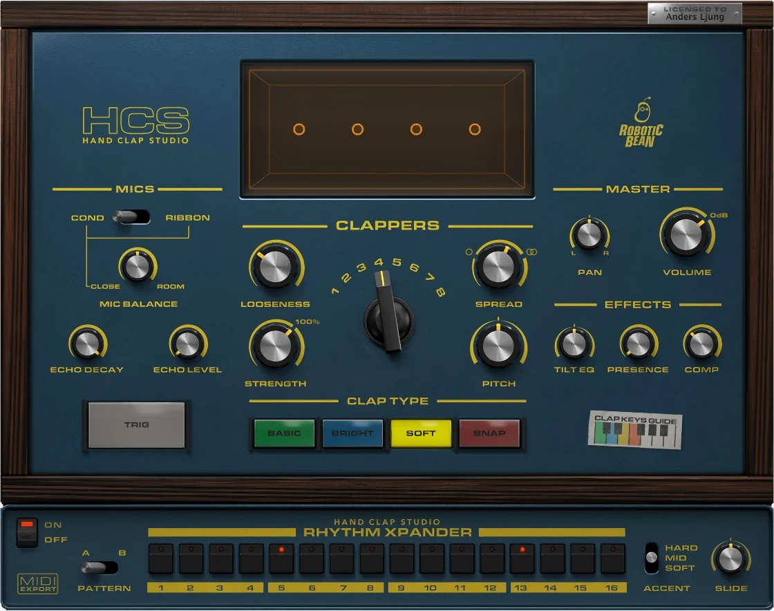 Robotic Bean Hand Clap Studio