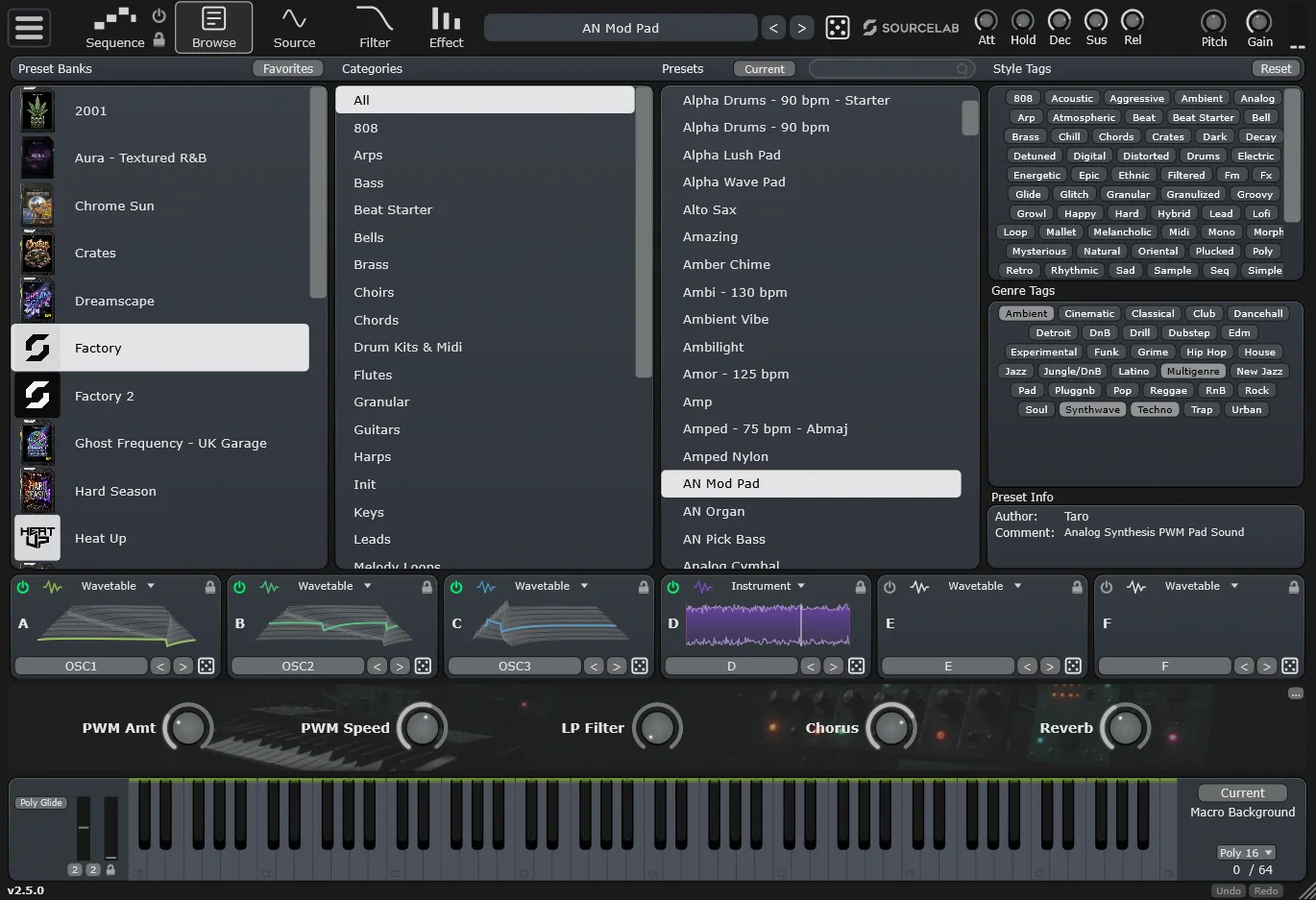 Initial Audio SourceLab 2