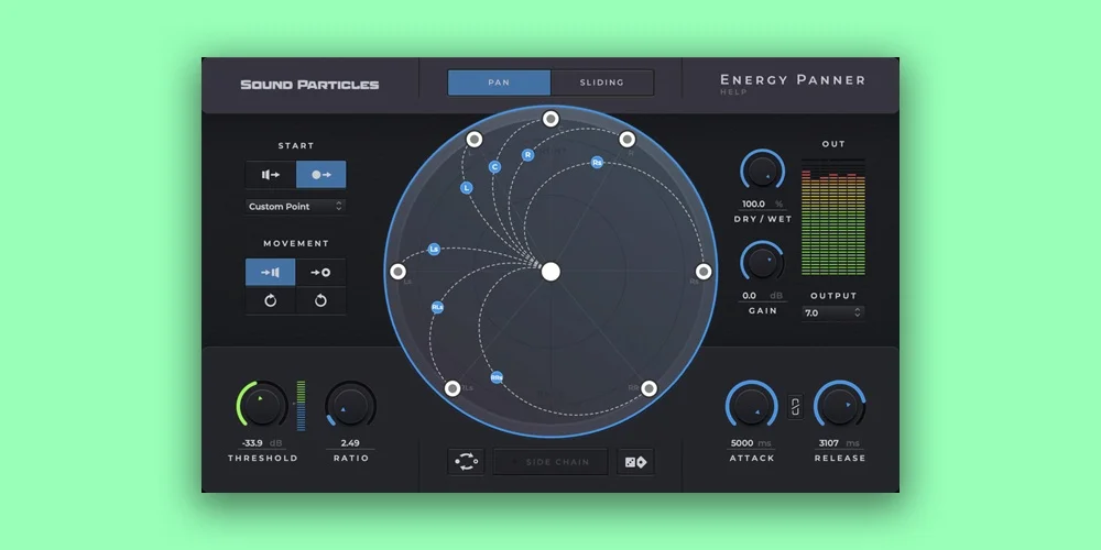 Sound Particles Energy Panner