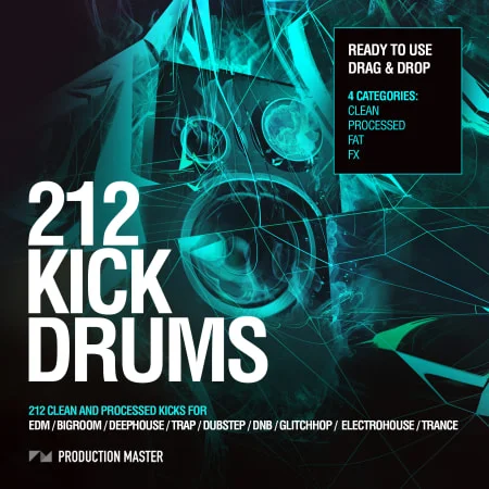 Production Master - 212 Kick Drums Vol.1 by Production Master