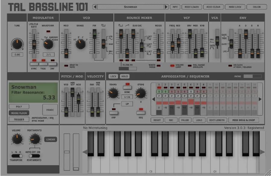 TAL-BassLine-101