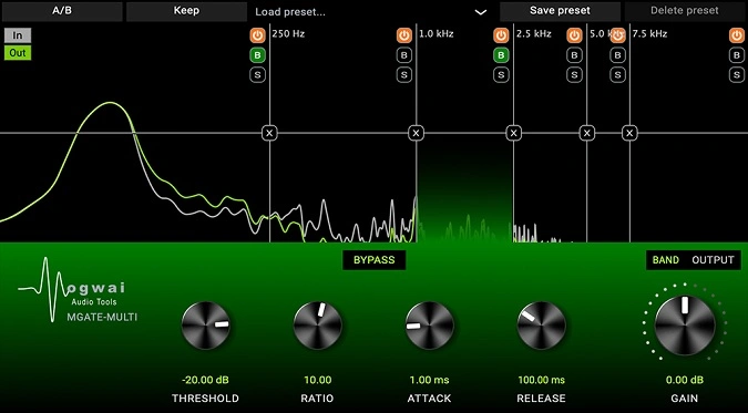 MGATE-MULTI BY Mogwai Audio Tools MGATE-MULTI BY Mogwai Audio Tools GUI