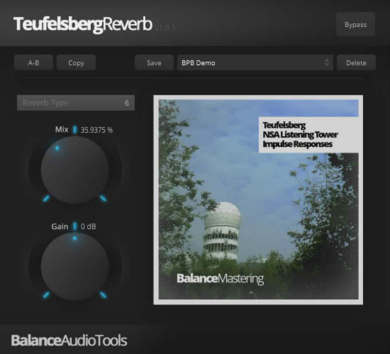 Teufelsberg-Reverb Teufelsberg Reverb GUI screenshot