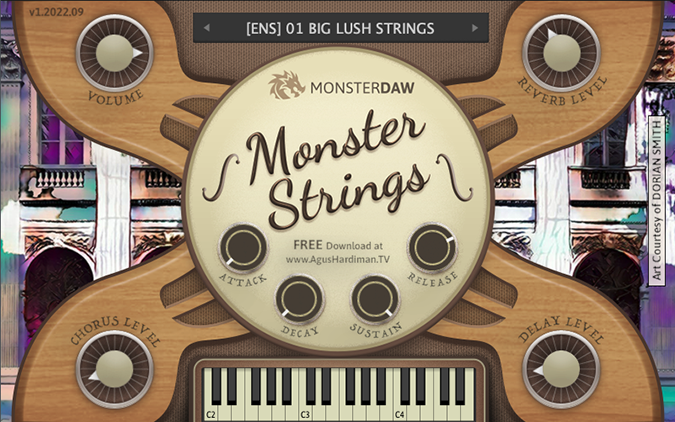Monster Strings by MonsterDAW Monster Strings by MonsterDAW GUI