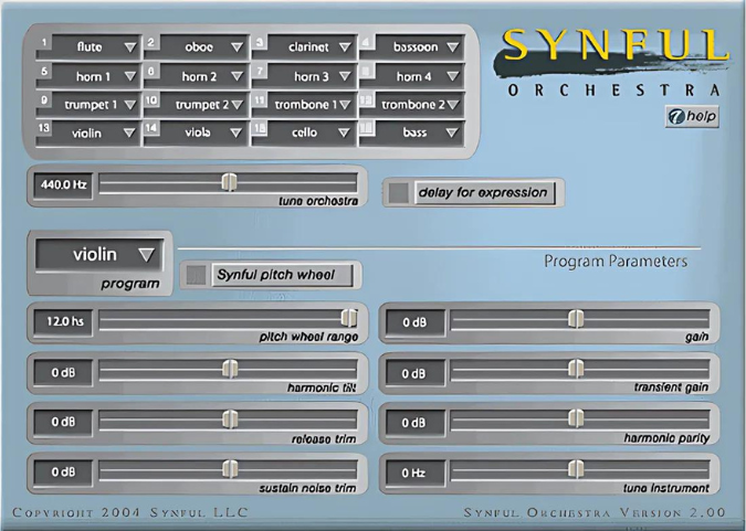 Synful Orchestra by Eric Lindemann Synful Orchestra by Eric Lindemann GUI