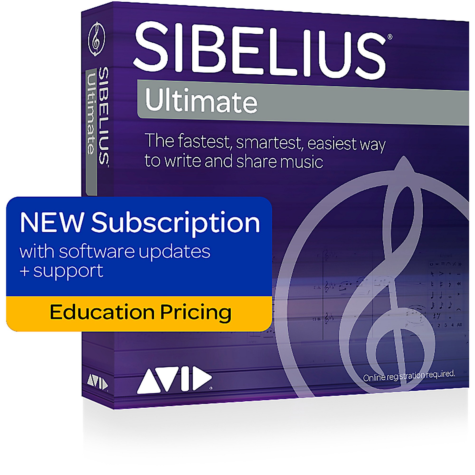 Avid Sibelius Ultimate NEW 1-Year Subscription with Updates + Support for Students/Teachers (Download)
