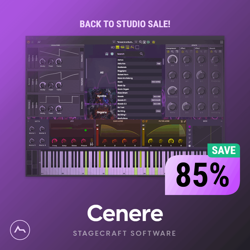 Cenere – Advanced Analog-Style Synthesizer Plugin