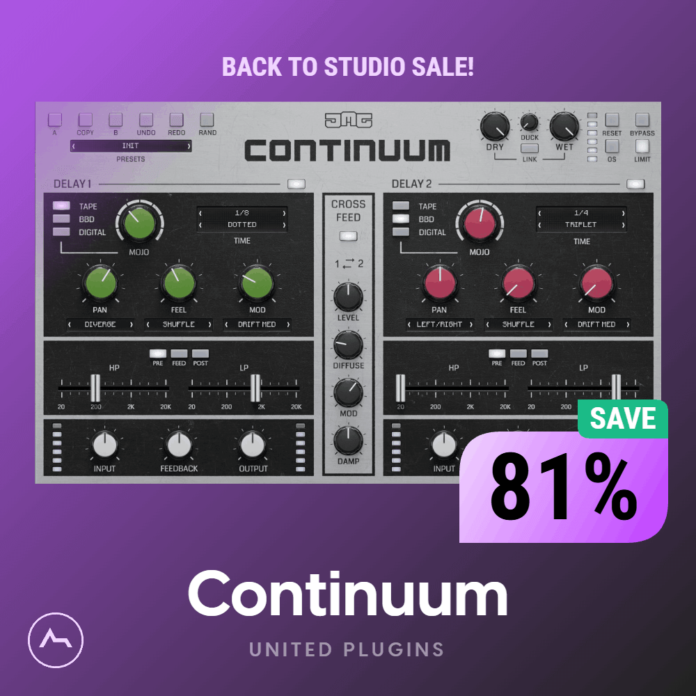 Continuum – Creative Dual Delay & Spatial Delay Plugin