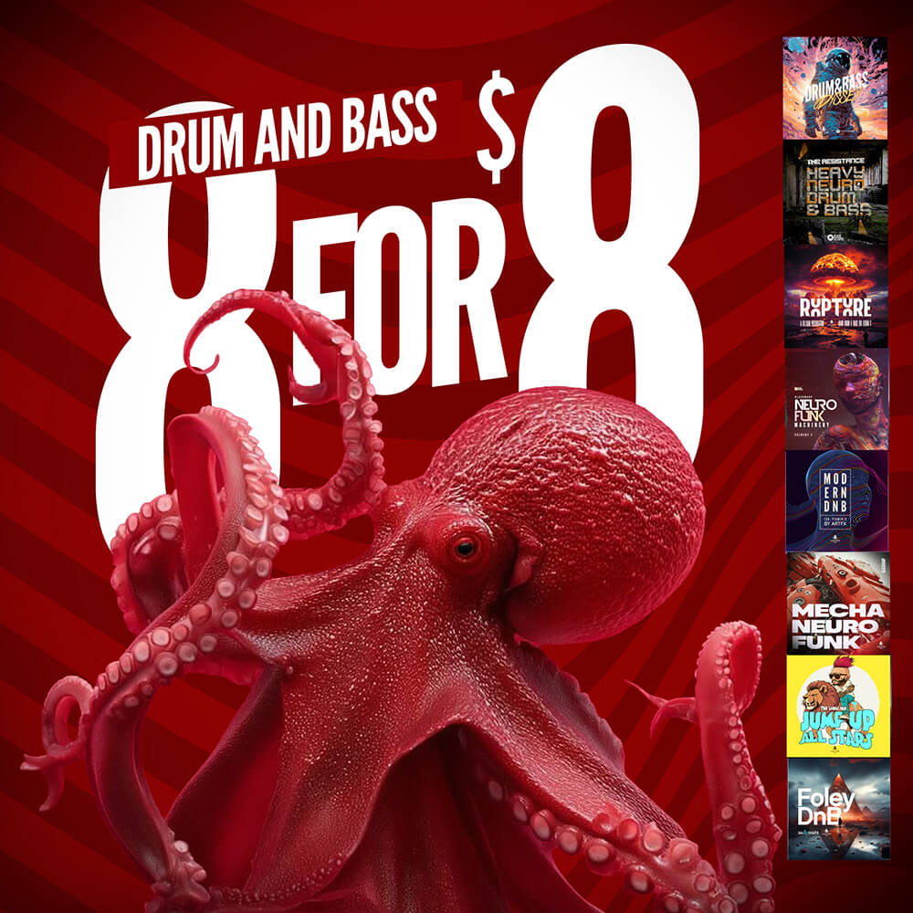 Drum and Bass - 8 pack bundle by Black Octopus
