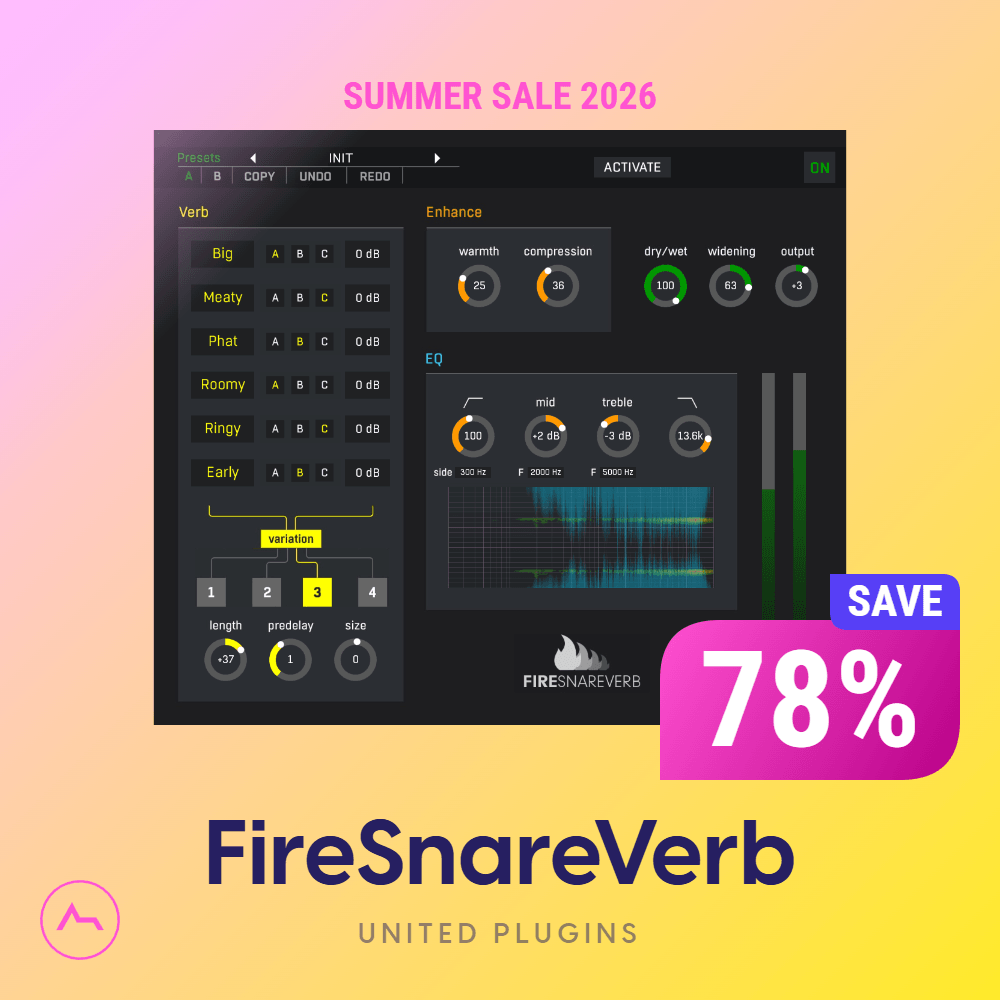 FireSnareVerb – Professional Snare Reverb Plugin