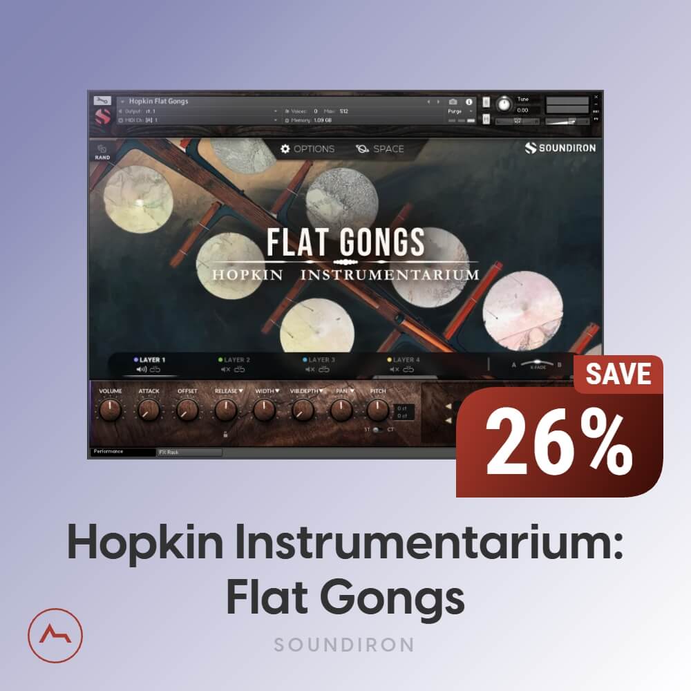 Hopkin Instrumentarium: Flat Gongs Kontakt Library