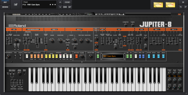 Jupiter-8 Synthesizer Software