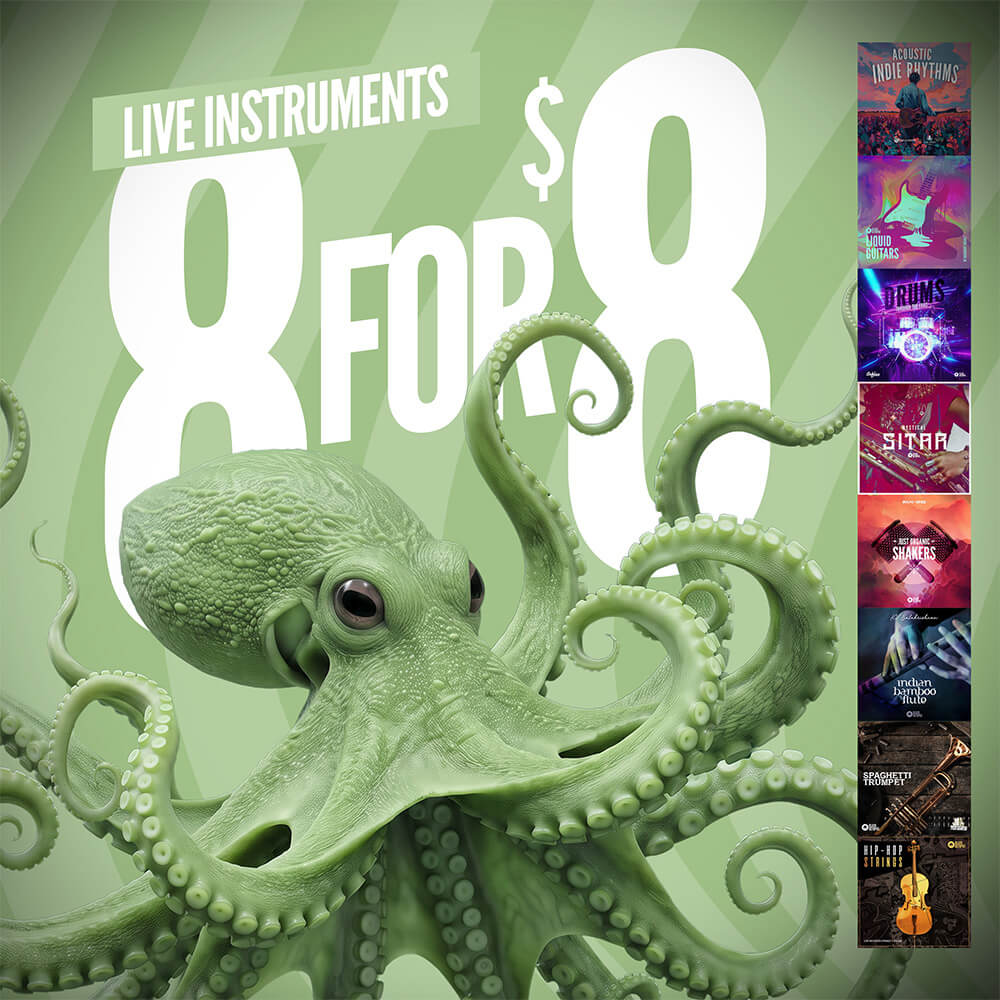 Live Instruments - 8 pack bundle by Black Octopus