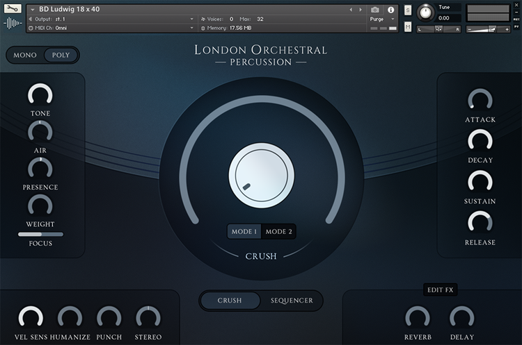 London Orchestral Percussion Virtual Instrument Library