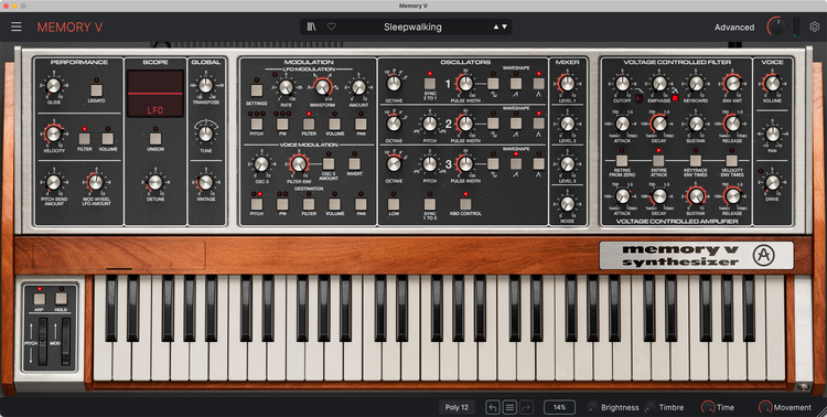 Memory V Virtual Instrument Plugin