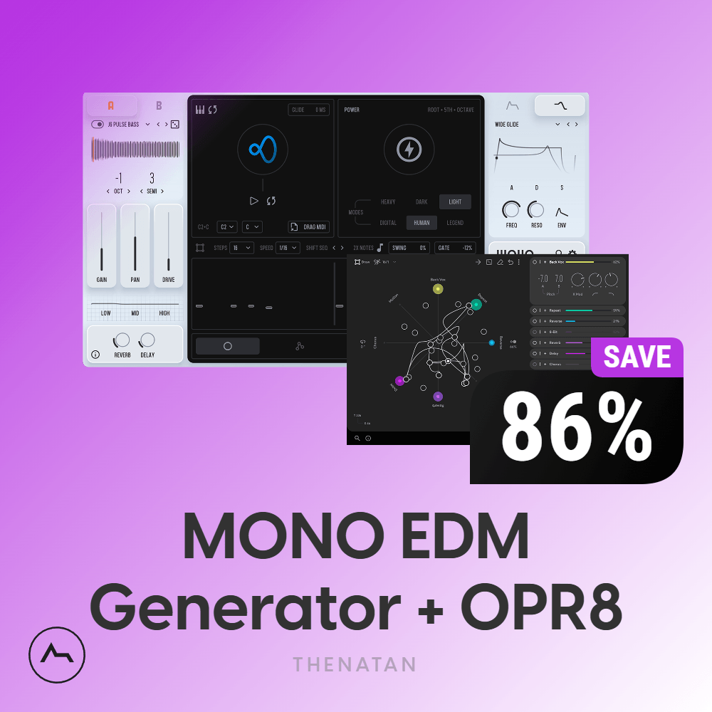 MONO EDM Generator VST by Thenatan + Free OPR8 Multi-Effect Plugin Bundle