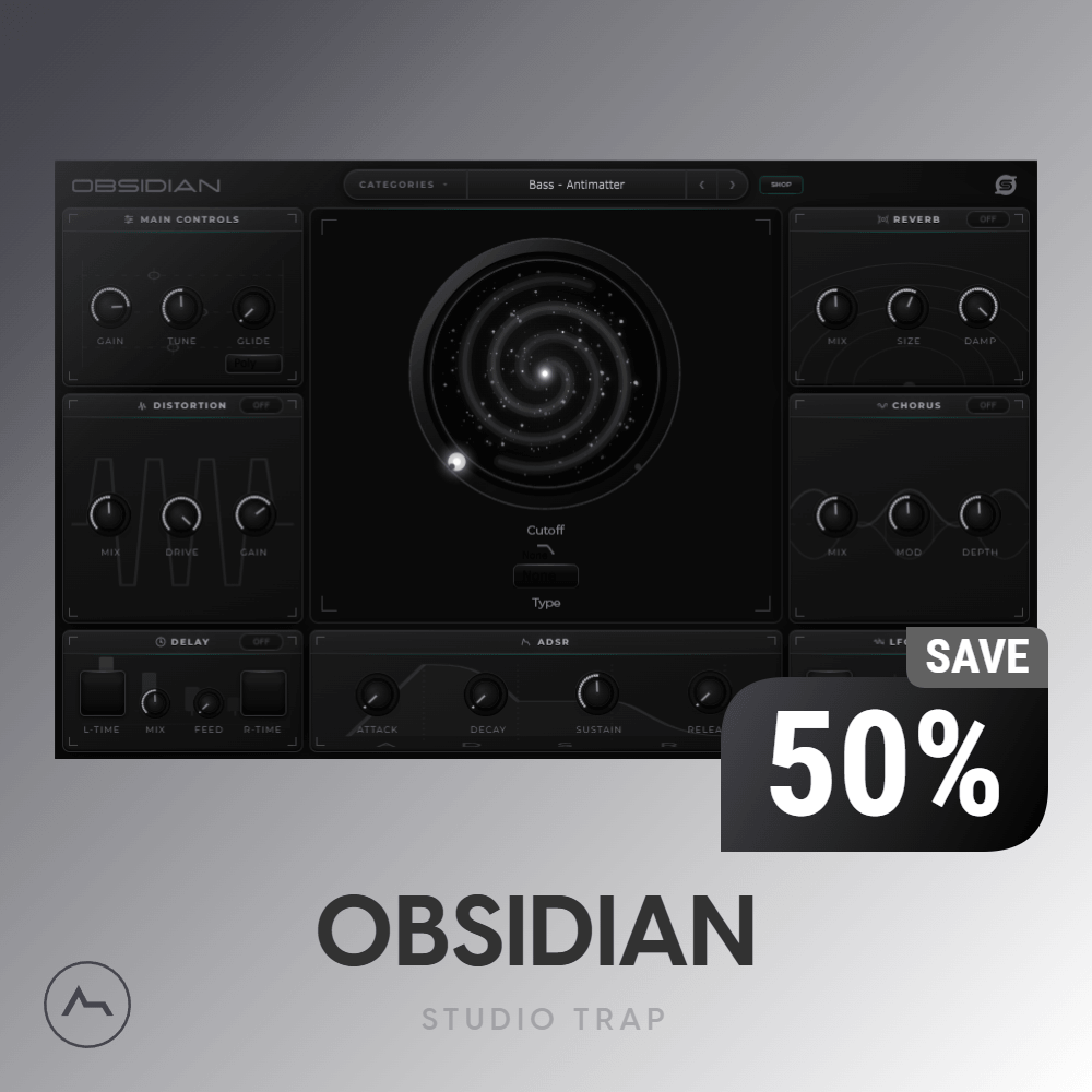 OBSIDIAN VST – Dark Trap, Drill & Cinematic Sounds
