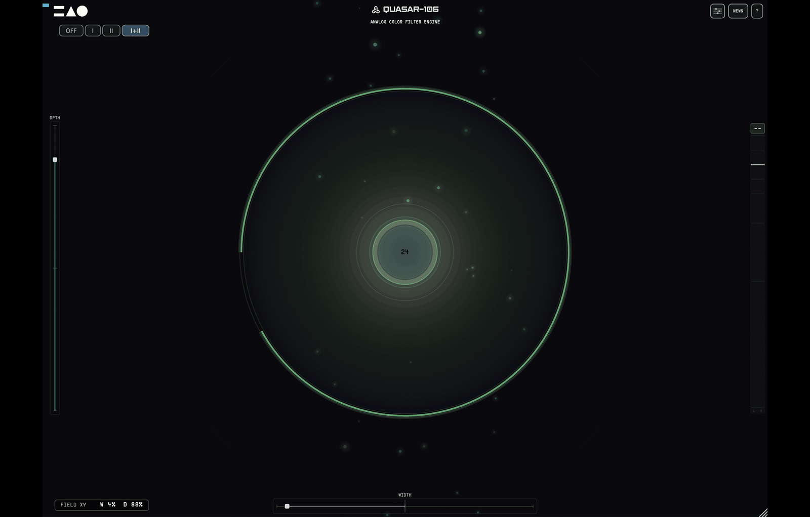 QUASAR-106 Analog Filter, Chorus & Drive Plugin