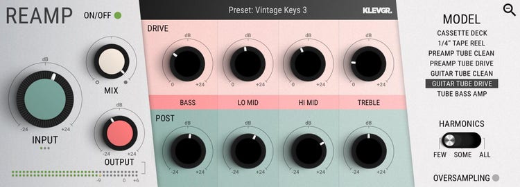 Reamp Audio Gear Modeler Plug-in