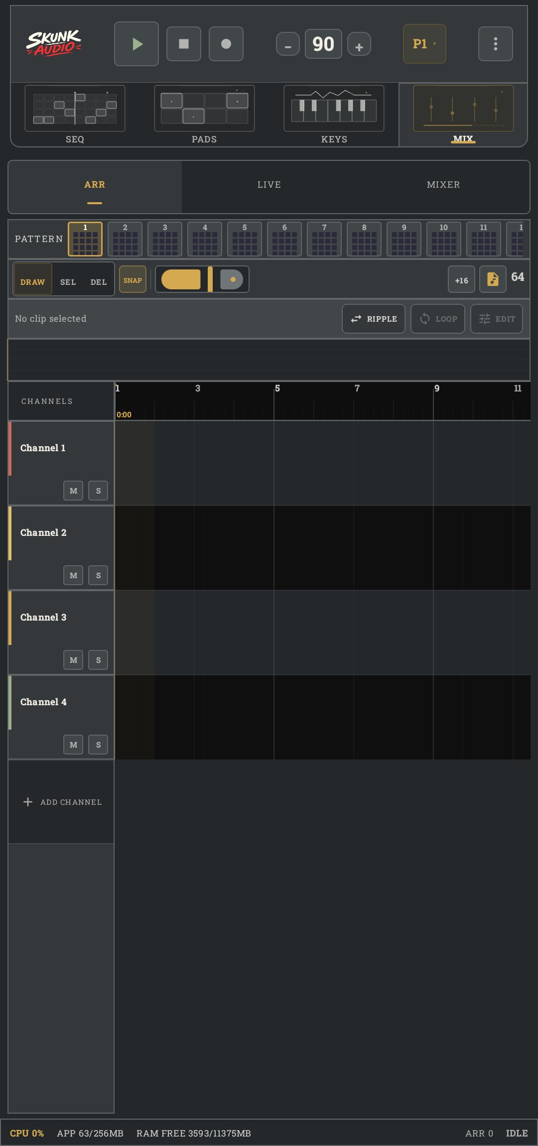 SkunkAudio: Mobile DAW Studio
