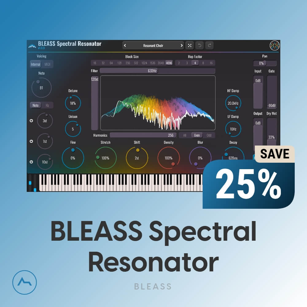 Spectral Resonator – Spectral Sound Design Plugin for Evolving Harmonic Textures