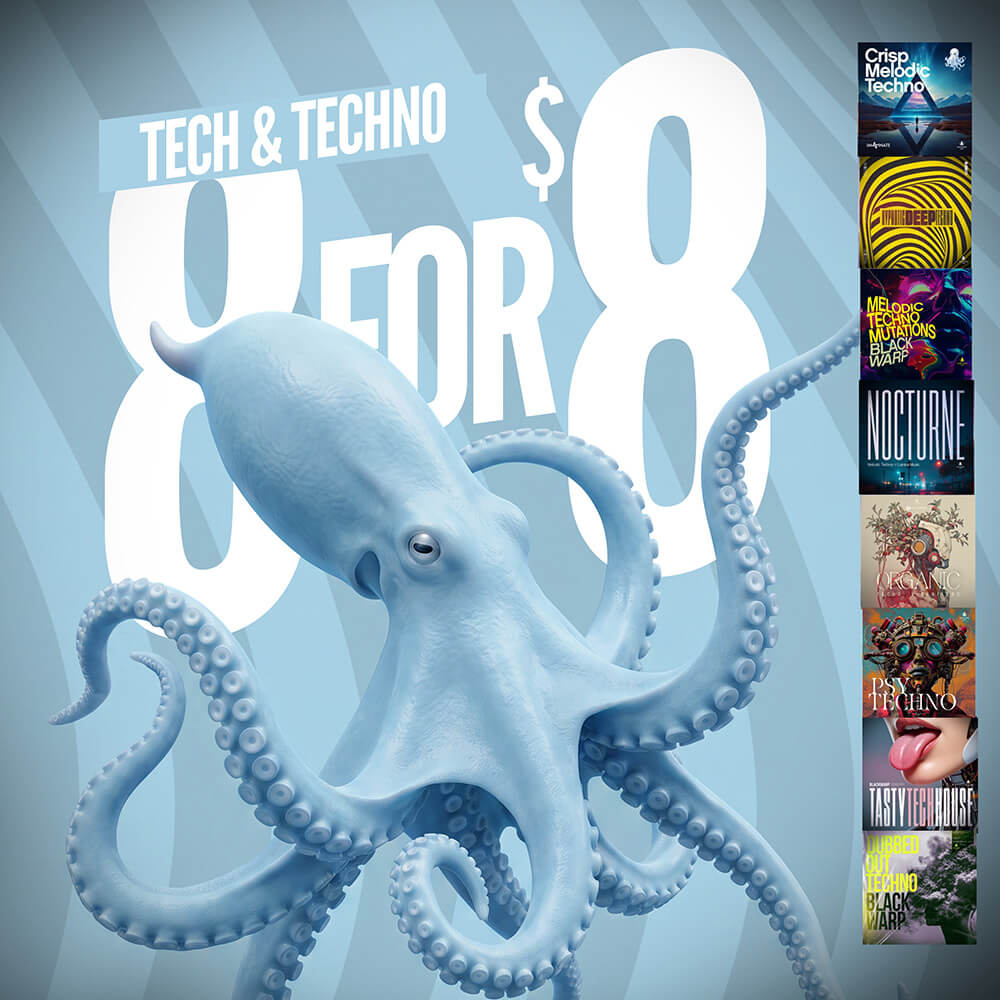 Tech House & Techno - 8 pack bundle by Black Octopus