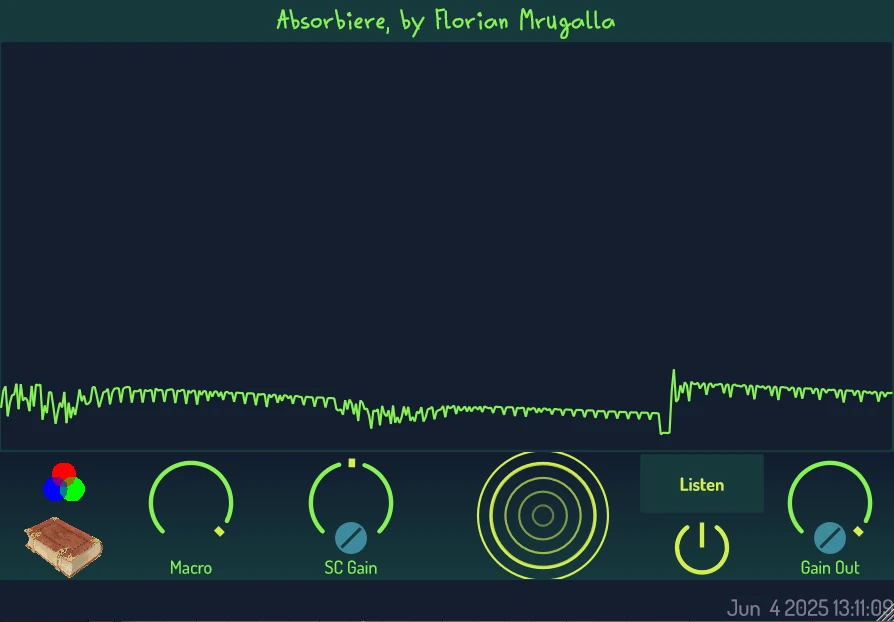 Absorbiere by Florian Mrugalla plugin interface