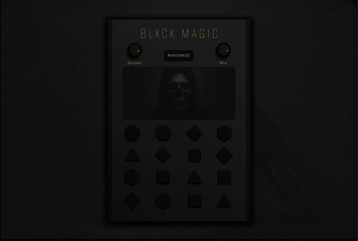 Blxck Magic FX plugin interface by AngelicVibes