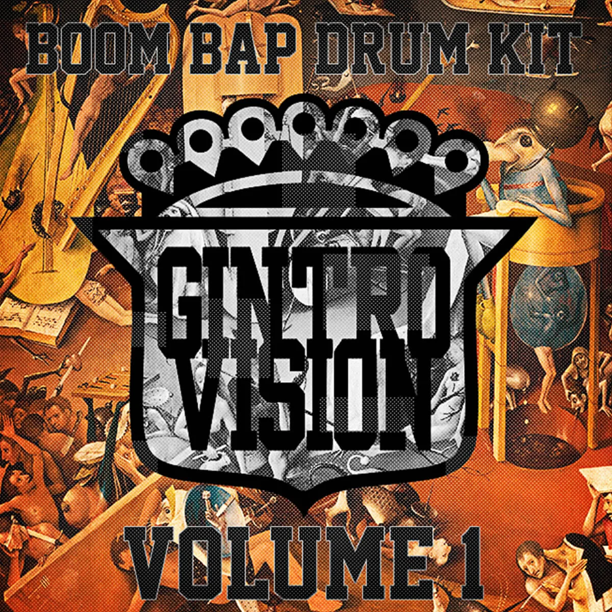 Boom Bap Drum Kit Vol. 1 pack artwork by GINTRO