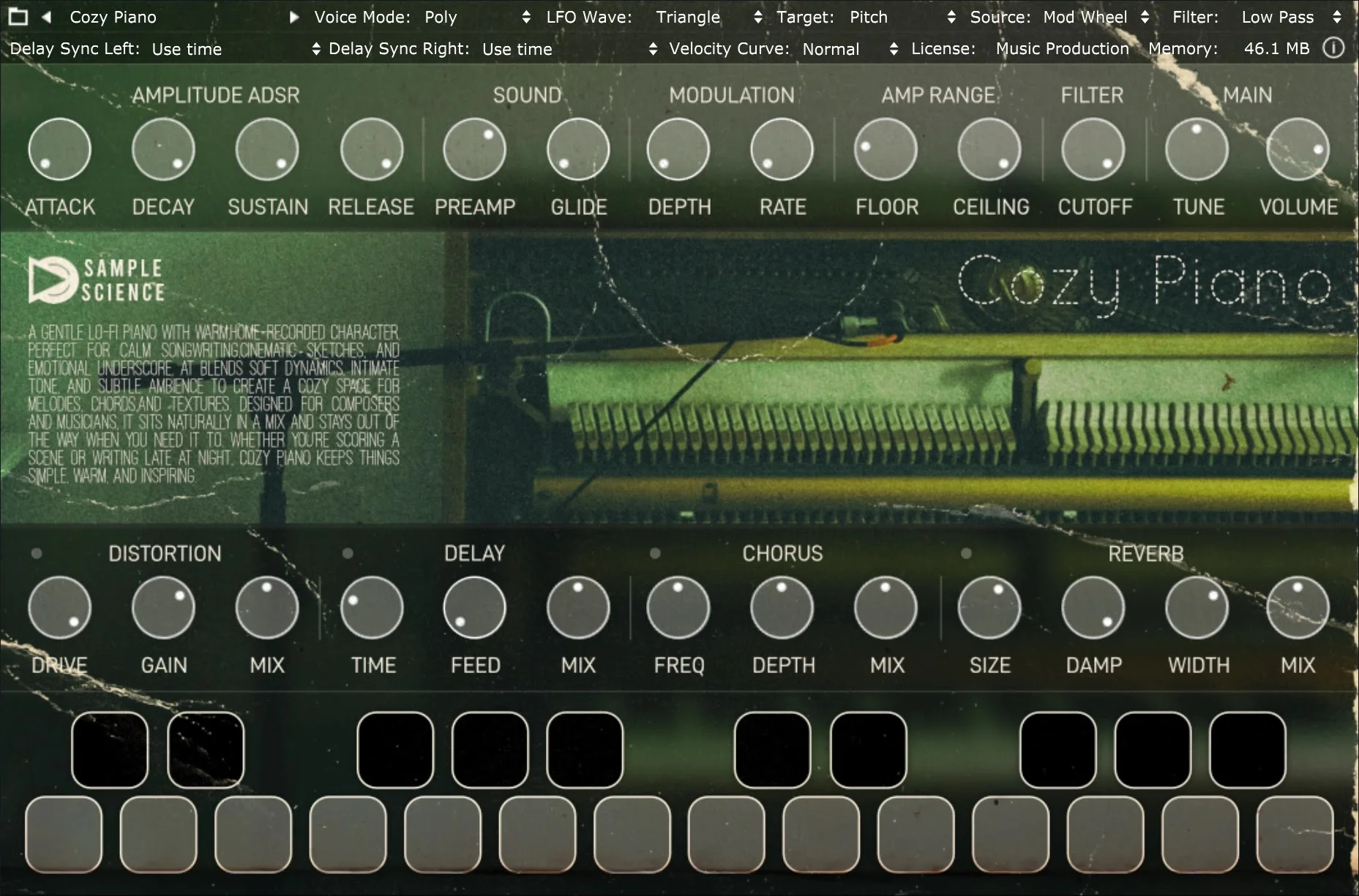 Cozy Piano by SampleScience