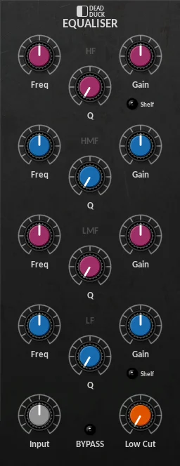 DD Equaliser by Dead Duck Software plugin interface