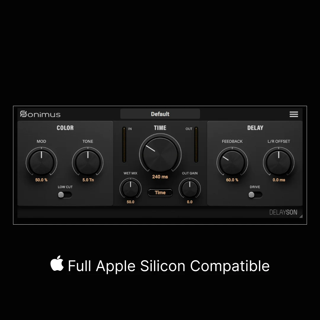 DelaySon tape delay plugin interface by Sonimus