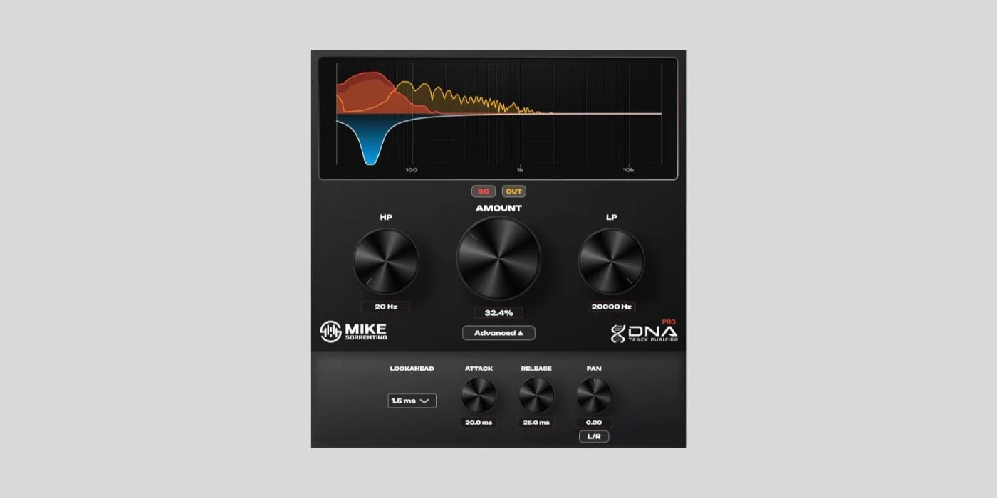 DNA Track Purifier plugin interface