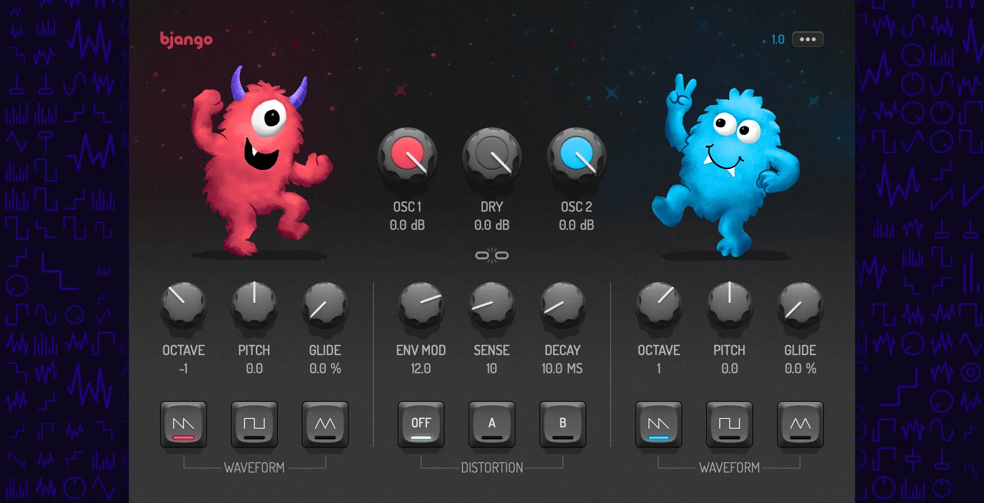 A screenshot of the Double Freak plugin.