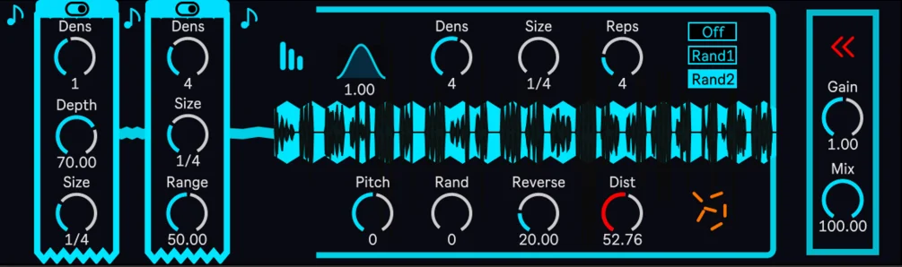Drox II glitch and stutter effect interface by Dystopian Waves