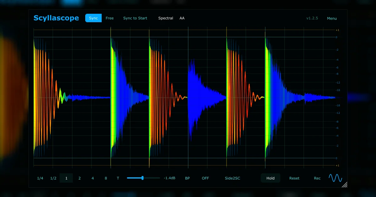 Scyllascope oscilloscope plugin interface by DsgDnB