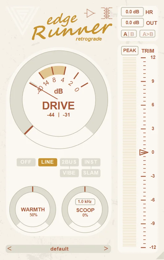 edgeRunner retrograde by Variety Of Sound plugin interface