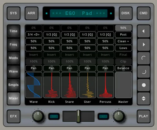 EGO Pad by Acrobatics plugin interface