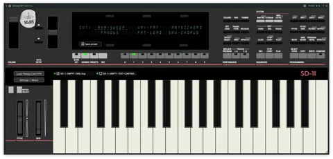 Ensoniq SD-1/32 VST Emulation interface by Sojus Records