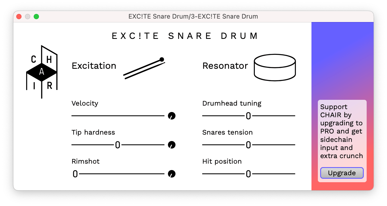 Exc!te Snare Drum