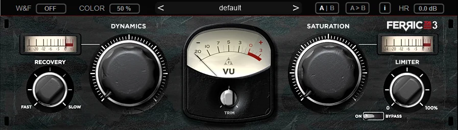 FerricTDS mkIII tape dynamics simulator plugin interface by Variety Of Sound