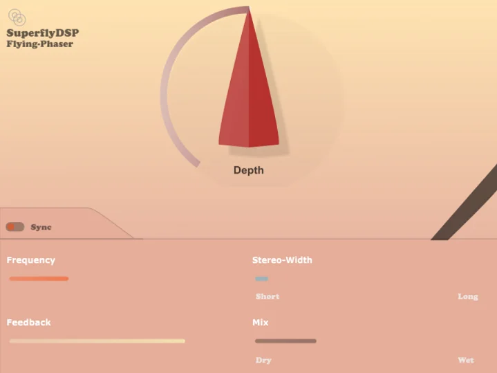 Flying Phaser by SuperflyDSP plugin interface