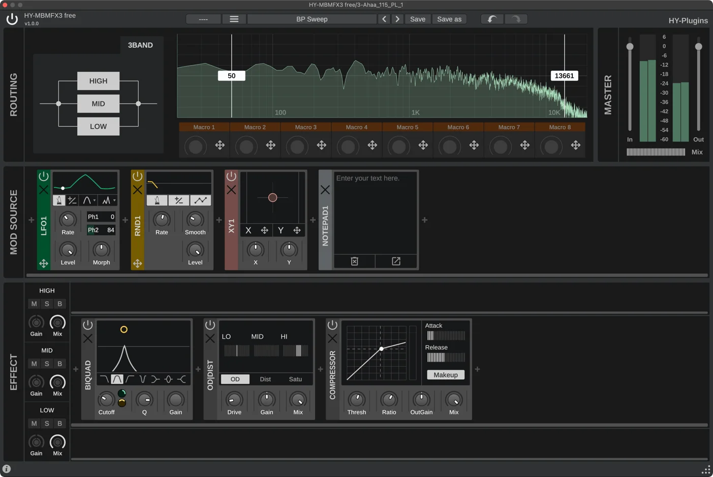 HY-MBMFX3 Free plugin interface by HY-Plugins