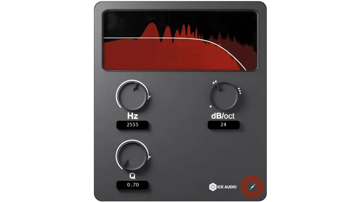 ICE Filter high-cut transition plugin interface by Ice Audio