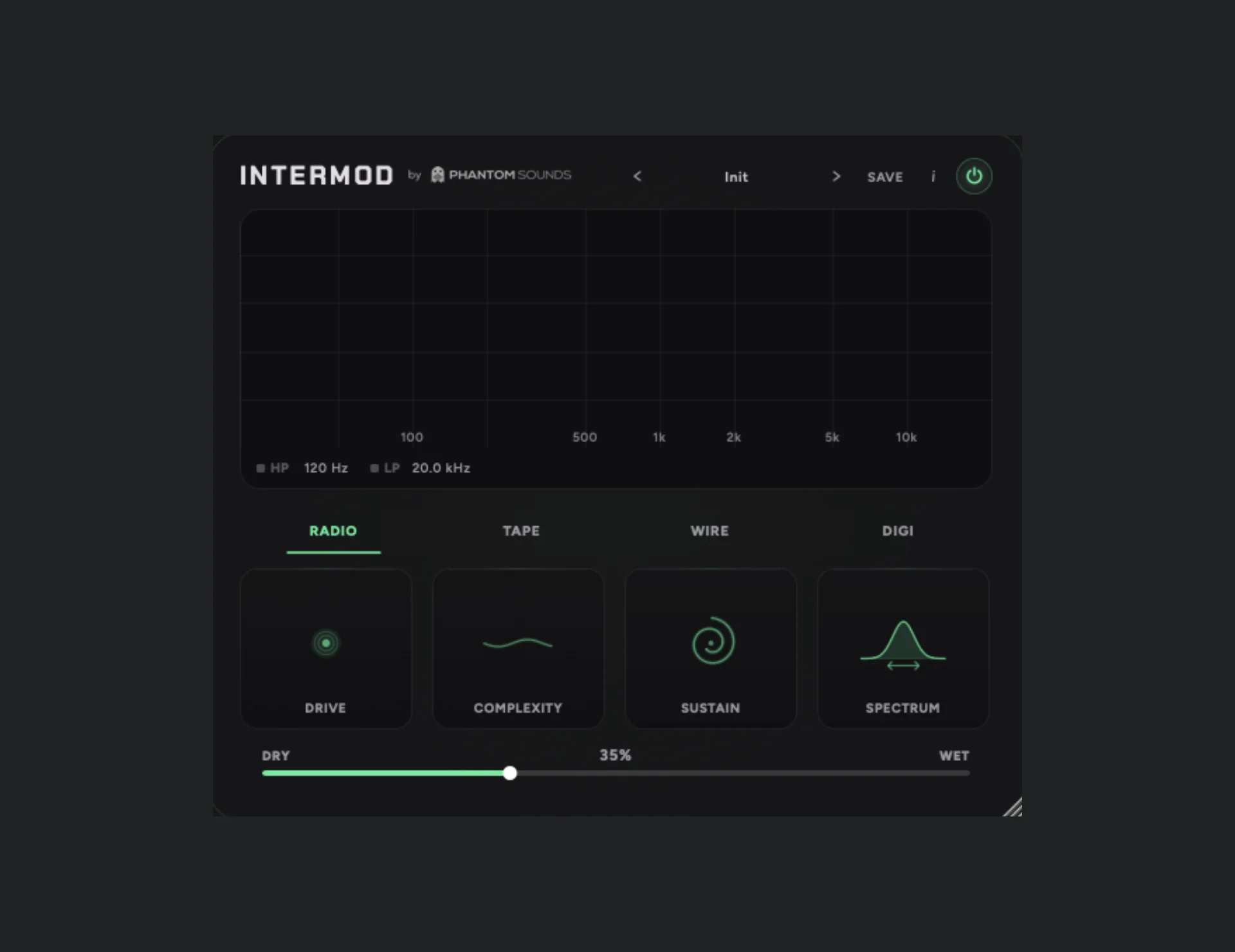 Intermod plugin interface by Phantom Sounds