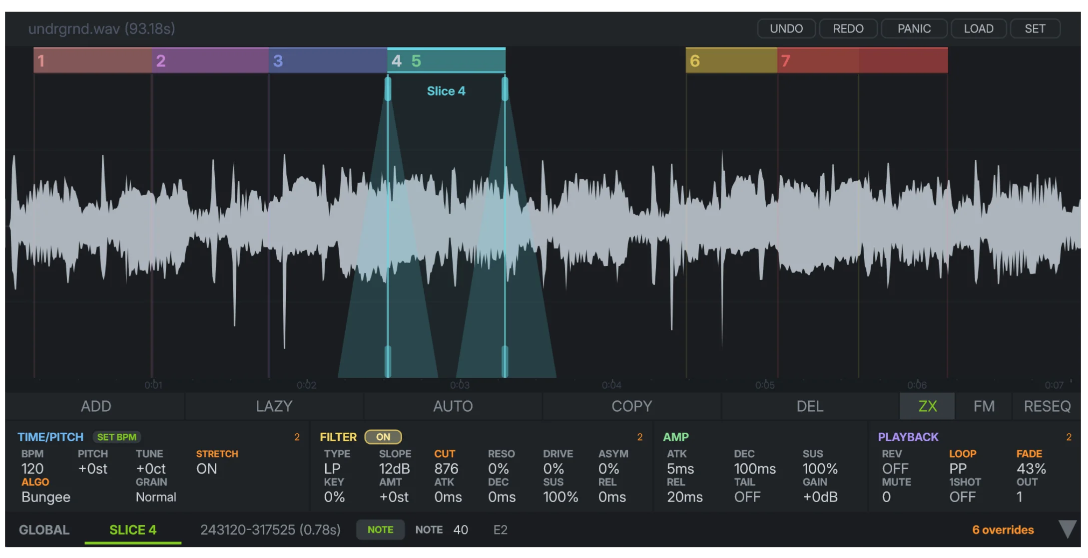 INTERSECT sample slicer plugin interface by tucktuckg00se